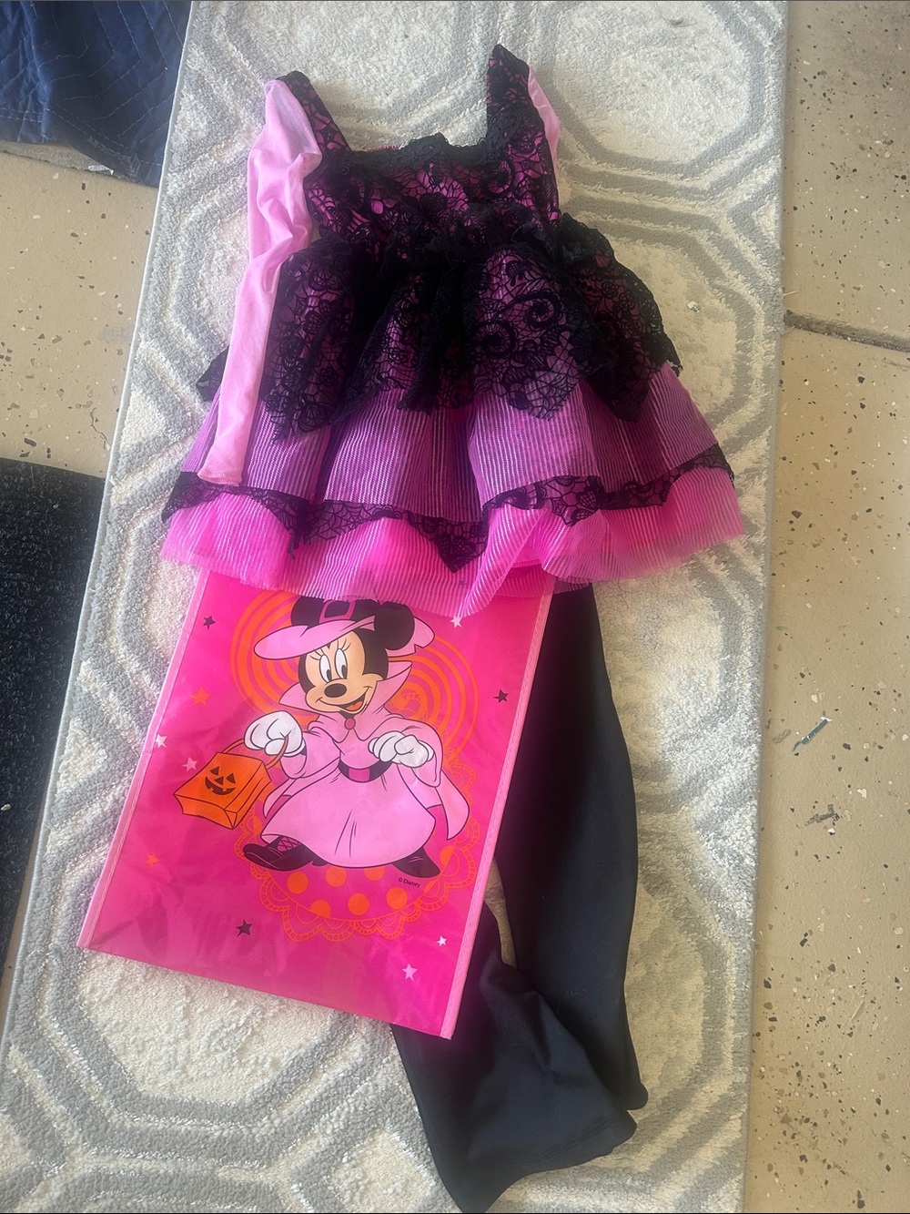 Halloween two-piece outfit with bag Disney
